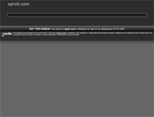 Tablet Screenshot of opreh.com
